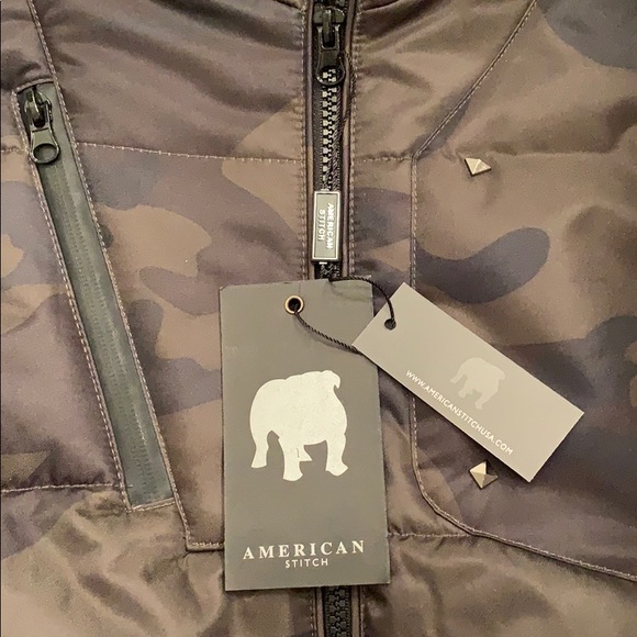 NWT AMERICAN STITCH CAMO Puffer Vest MEN’s SMALL - Picture 2 of 8